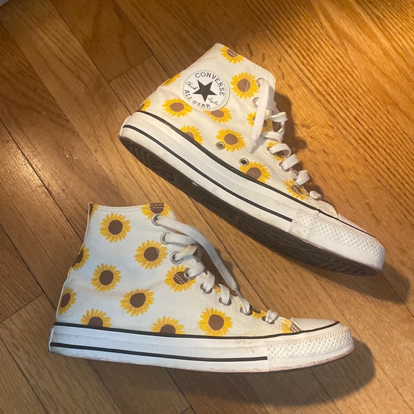 Converse Shoes - Chuck Taylor Converse All Star high Summer Spirit Sunflowers